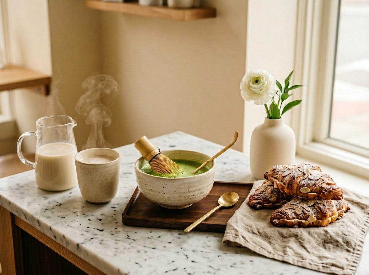 Matcha bar and refreshments